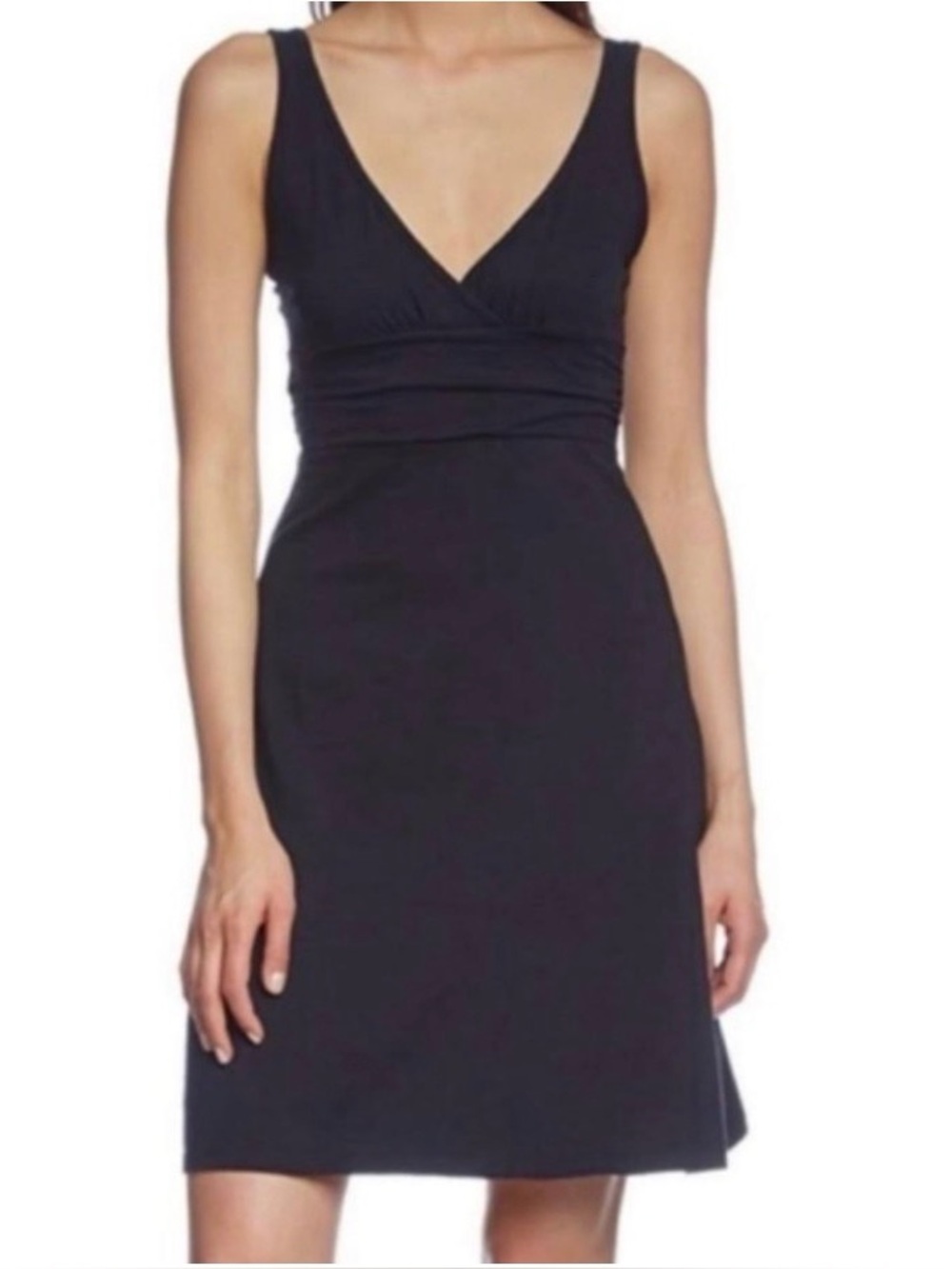 Patagonia Black Sleeveless V‑Neck Mini Dress